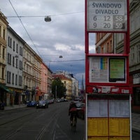 Photo taken at Švandovo divadlo (tram, bus) by ᴡ P. on 6/25/2012