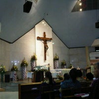 Photo taken at Gereja Katolik Hati Santa Perawan Maria Tak Bernoda by Yudi G. on 4/24/2011
