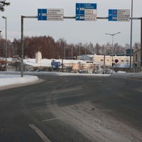 Photo taken at Haagan liikenneympyrä by Matti K. on 1/29/2012
