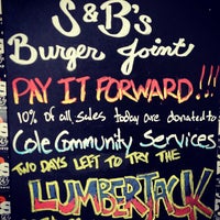 Photo taken at S&amp;amp;B&amp;#39;s Burger Joint by Brandon W. on 2/28/2012