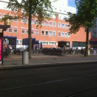 Photo taken at Tramhalte Waterlooplein by Marinka C. on 5/21/2012