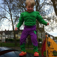 Photo taken at Clapham Common Westside Playground by Alex B. on 4/15/2012