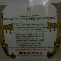 Photo taken at Museo Tesoro - Basilica S. Pietro by Marta S. on 7/15/2012