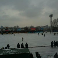 Photo taken at Стадион Нефтяник by Катя К. on 11/19/2011