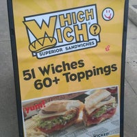 Photo taken at Which Wich? Superior Sandwiches by Marcus on 2/11/2012
