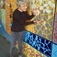 Photo taken at Belmont Ave Underpass Mural by Walter K. on 12/3/2011