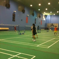Photo taken at Chinese Swimming Club Badminton Hall by Steven S. on 11/10/2011