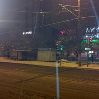 Photo taken at Остановка «Саянская улица, 5» by Aleksey V. on 1/1/2012