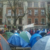 Photo taken at Occupy Amsterdam by Neil A. on 11/12/2011