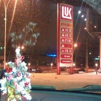 Photo taken at Лукойл АЗС №454 by Olga S. on 12/30/2011