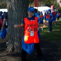 Photo taken at Chicago Marathon Harrison Volunteer Compound by Michael C. on 10/9/2011