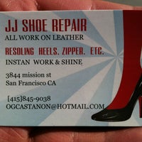 Photo taken at J.J. Shoe Repair by Dustin B. on 12/20/2011