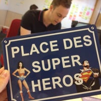 Photo taken at Place des super-héros by Kristof N. on 5/29/2012