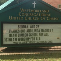 Photo taken at Westmoreland Congregational UCC by Traci C. on 8/26/2012
