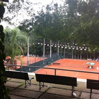 Photo taken at Quadras de Tênis by Adriana B. on 1/25/2012