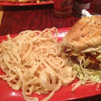 Photo taken at Red Robin Gourmet Burgers and Brews by Amanda T. on 8/20/2012
