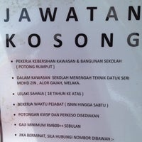 Smk Teknik Dato Seri Mohd Zin Alor Gajah Melaka