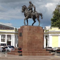 Photo taken at Памятник Великому князю Олегу Рязанскому by Vadim B. on 7/21/2012