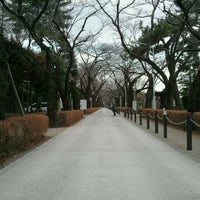 Photo taken at 青山霊園 外人墓地通り by 4squaring_ t. on 2/11/2012