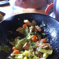 Photo taken at ZAZA Fine Salad &amp; Wood Oven Pizza Co. by Anne C. on 8/18/2012