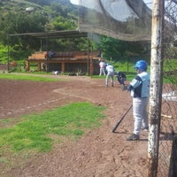 Photo taken at campo de beisbol conejera by Jorge R. on 7/8/2012