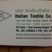 Photo taken at Italian Textile by BeEbEaR B. on 9/10/2011