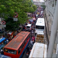 Photo taken at Halte TransJakarta Semanggi by Edwin H. on 2/24/2012