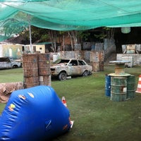Photo taken at Toca Do Paintball by Fernando M. on 10/2/2011