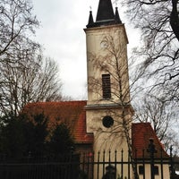 Photo taken at Dorfkirche Stralau by Stephanie W. on 2/19/2012