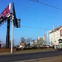 Photo taken at Spořilov (tram) by Айсберг-Вайсберг A. on 3/16/2012