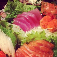 Photo taken at Tomodashi Sushi by Claudia C. on 8/21/2012