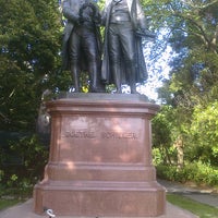 Photo taken at Goethe &amp;amp; Schiller Statue by Jeffrey G. on 6/17/2011