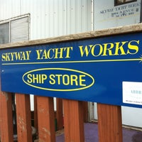 Photo taken at Skyway Yacht Works by Janet on 4/1/2012