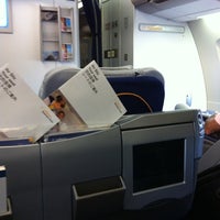 Photo taken at Lufthansa Flight LH 505 by Joao O. on 6/23/2012