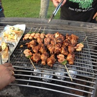 Photo taken at BBQ Pit Area @ Pasir Ris Park by Recy A. on 4/1/2012