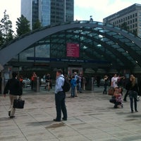 Photo taken at Canary Wharf Station Bus Stop by Simon P. on 8/3/2012