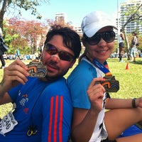 Photo taken at Chegada Maratona Rio by Paulo E. on 8/19/2012
