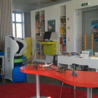 Photo taken at Taastrup Bibliotek by Søren N. on 3/19/2012