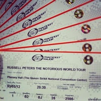 Photo taken at Russell Peters - The Notorious World Tour - Bangkok by Peter B. on 5/3/2012
