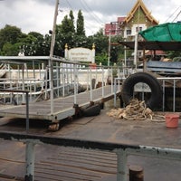 Photo taken at Wat Awut Wikasitaram Crossing Pier by Sukij P. on 8/25/2012