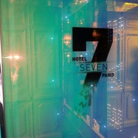 Photo taken at Hôtel Seven by Mon Sieur T. on 8/16/2012