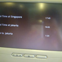 Photo taken at GA833 SIN-CGK / Garuda Indonesia by jessica j. on 3/18/2012