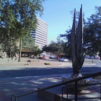 Photo taken at La Retama Central Library by Rae D. on 10/14/2011