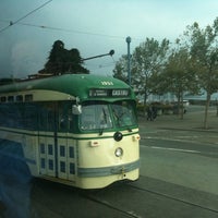 Photo taken at MUNI F Line Street Car No. 1055 by Wes A. on 8/16/2011