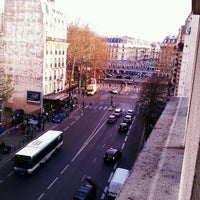 Photo taken at Place de la Chapelle by Olivier D. on 3/25/2012