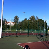 Photo taken at Mustikkamaa Tennis by Satu S. on 7/15/2012