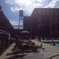 Photo taken at Cotton Mill Lofts Pool by Lindsay B. on 7/29/2012