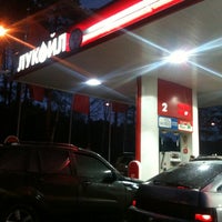 Photo taken at Лукойл АЗС № 448 by Александр Н. on 4/6/2012
