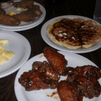 Photo taken at J. Spain&amp;#39;s Waffles &amp;amp; Wings by Helena on 8/11/2012