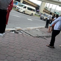 Photo taken at Bangna Intersection Bus Stop by Nicky S. on 7/12/2012